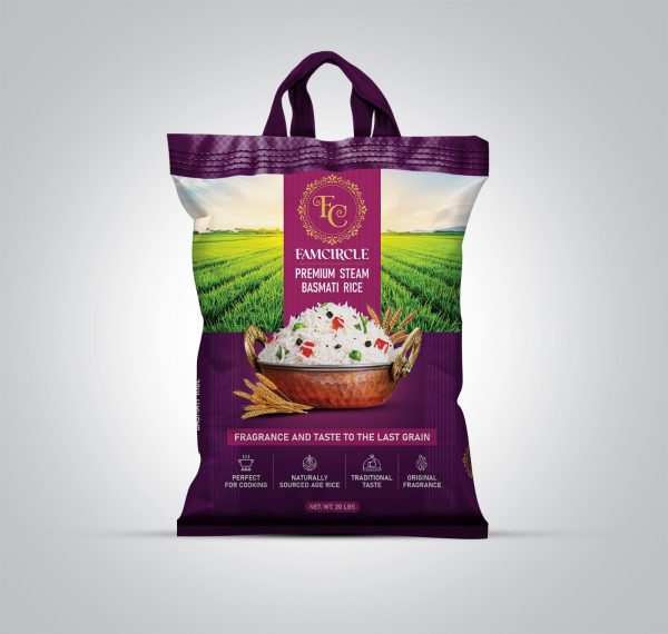 Premium Steam Basmati Rice - 20LB